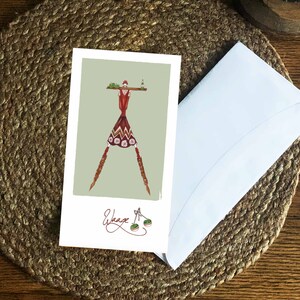 Carte postale signe du zodiaque Balance