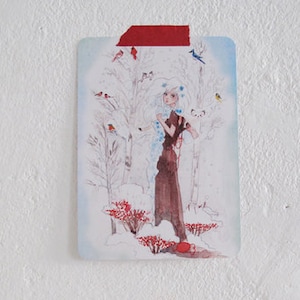 Carte postale Miss Hiver #1