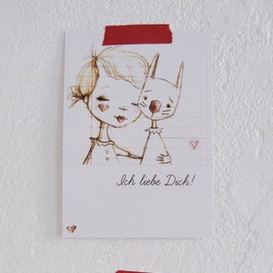 Postkarte Hasenliebe