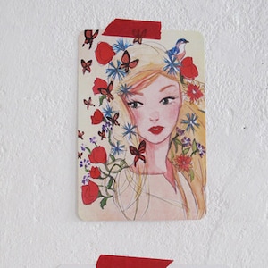 Postal Señorita Verano