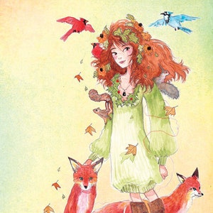 Carte postale Miss Automne #2