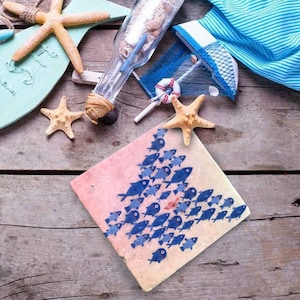 Tile current float red 10 cm x 10 cm