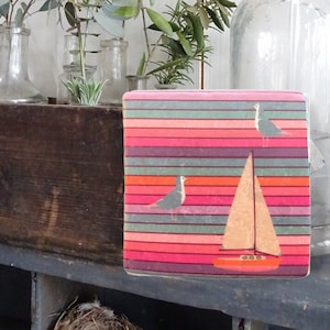 Tile Rainbow Ship 10 cm x 10 cm