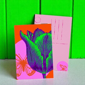 Cartão Postal Tulipa