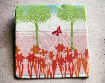 Tile Easter meadow 10 cm x 10 cm