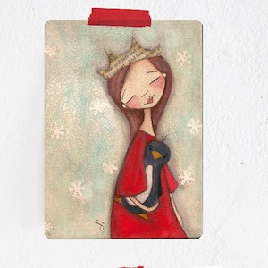 Postkarte Pinguinprinzessin