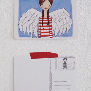 Postkarte Sei mein Engel Bild 2