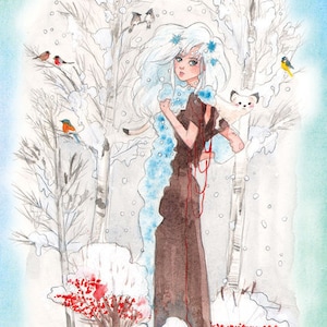 Postkarte Fräulein Winter 1 Bild 2