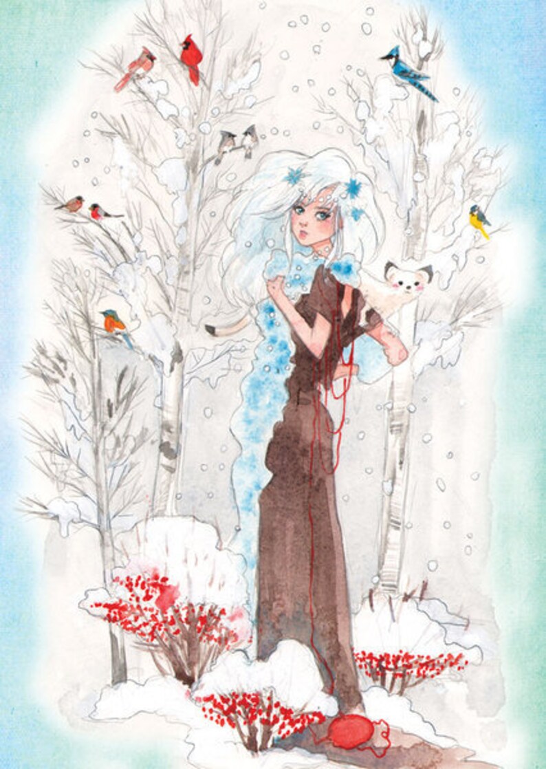 Postcard Miss Winter 1 image 2