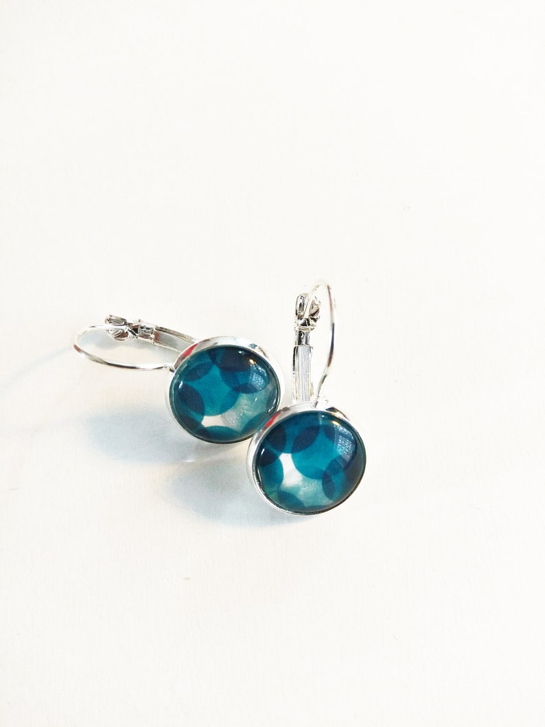 Pendientes Aqua Bubbles plata de 12 mm imagen 4