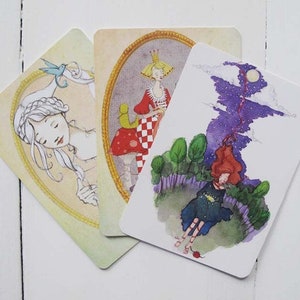 3 postcards in set fairy tale 1 image 1