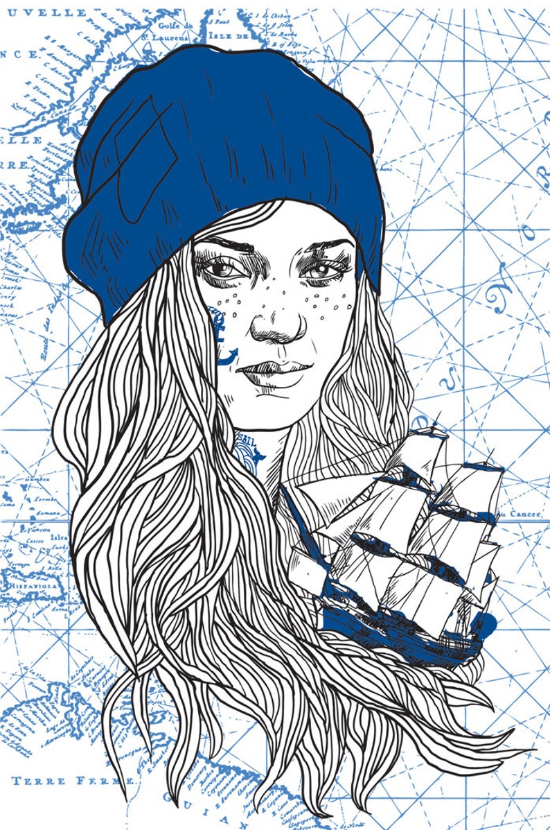 Postcard boatwoman Ylva image 3