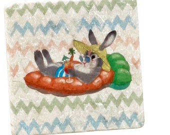 Conejito de azulejos Sunny Bunny 10 cm x 10 cm