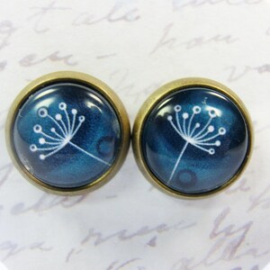 Stud Earrings Woman Dandelion 10 mm image 1