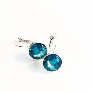 Pendientes Aqua Bubbles plata de 12 mm imagen 2