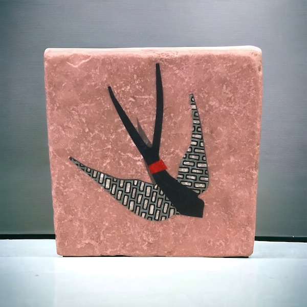 Kakel Svala grafik 10 cm x 10 cm