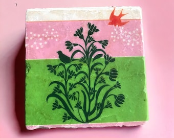 Tile harbinger of spring 10 cm x 10 cm