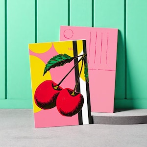 Postkarte Kirsche