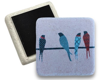 Magnet mini tile swallow quartet 50 mm x 50 mm