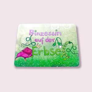 Postkarte Prinzessin auf der Erbse