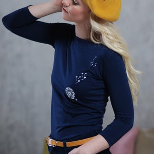 Longsleeve navy dandelion image 8