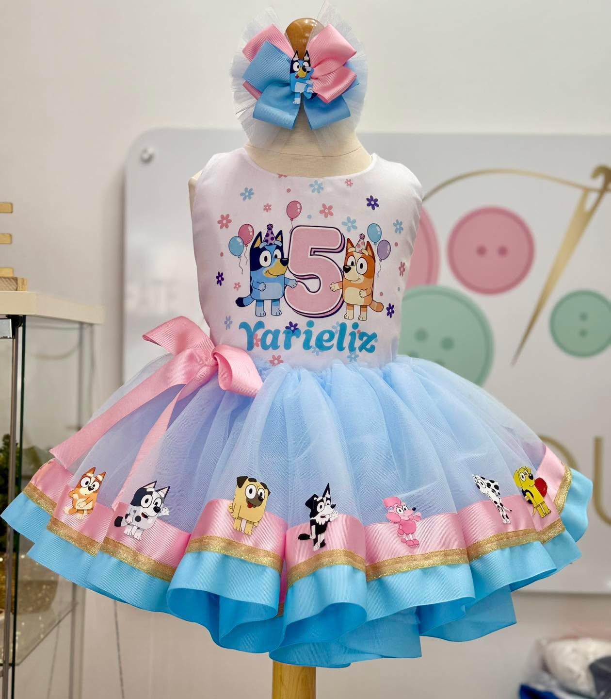 Bluey 2 Birthday Dress - Etsy