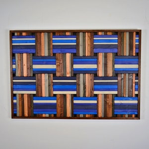 wooden wall art - "Grecian Weave" - wood wall art, wood art, large wood art, modern art, rustic wood art, contemporary, wood wall hanging