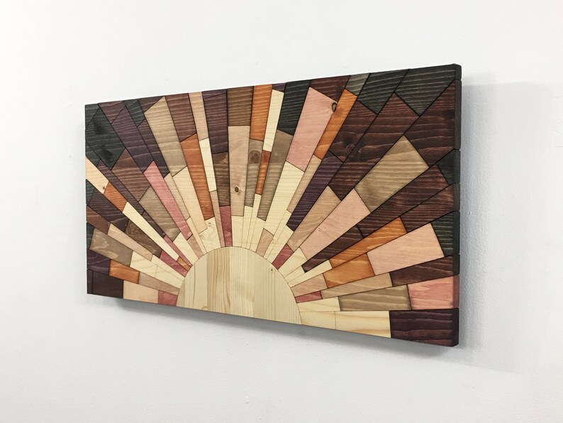 Wood wall art Hokkaido Sunrise wooden wall Etsy