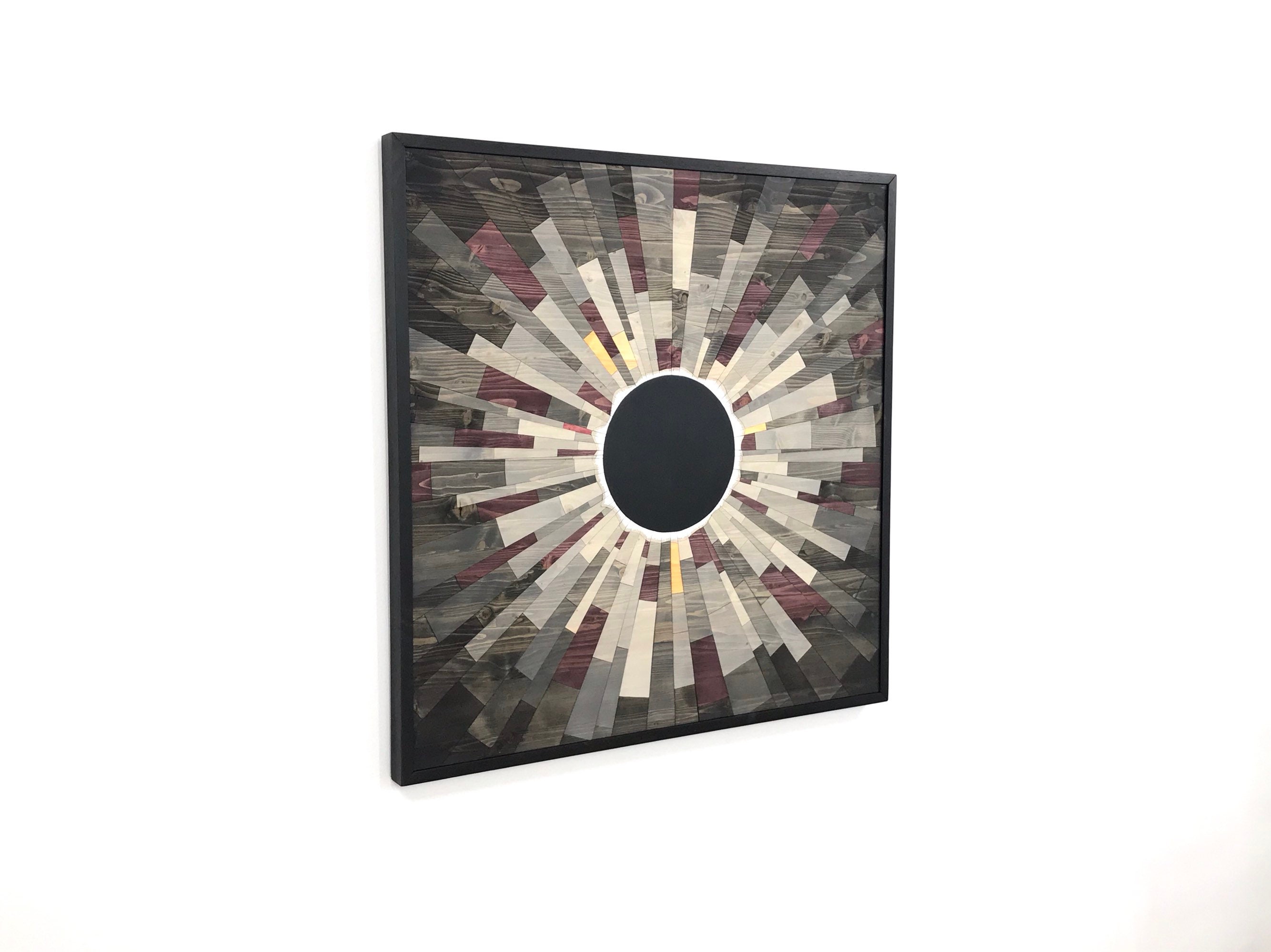 Wood wall art GREY MATTER an Eclipse 36X36 Etsy