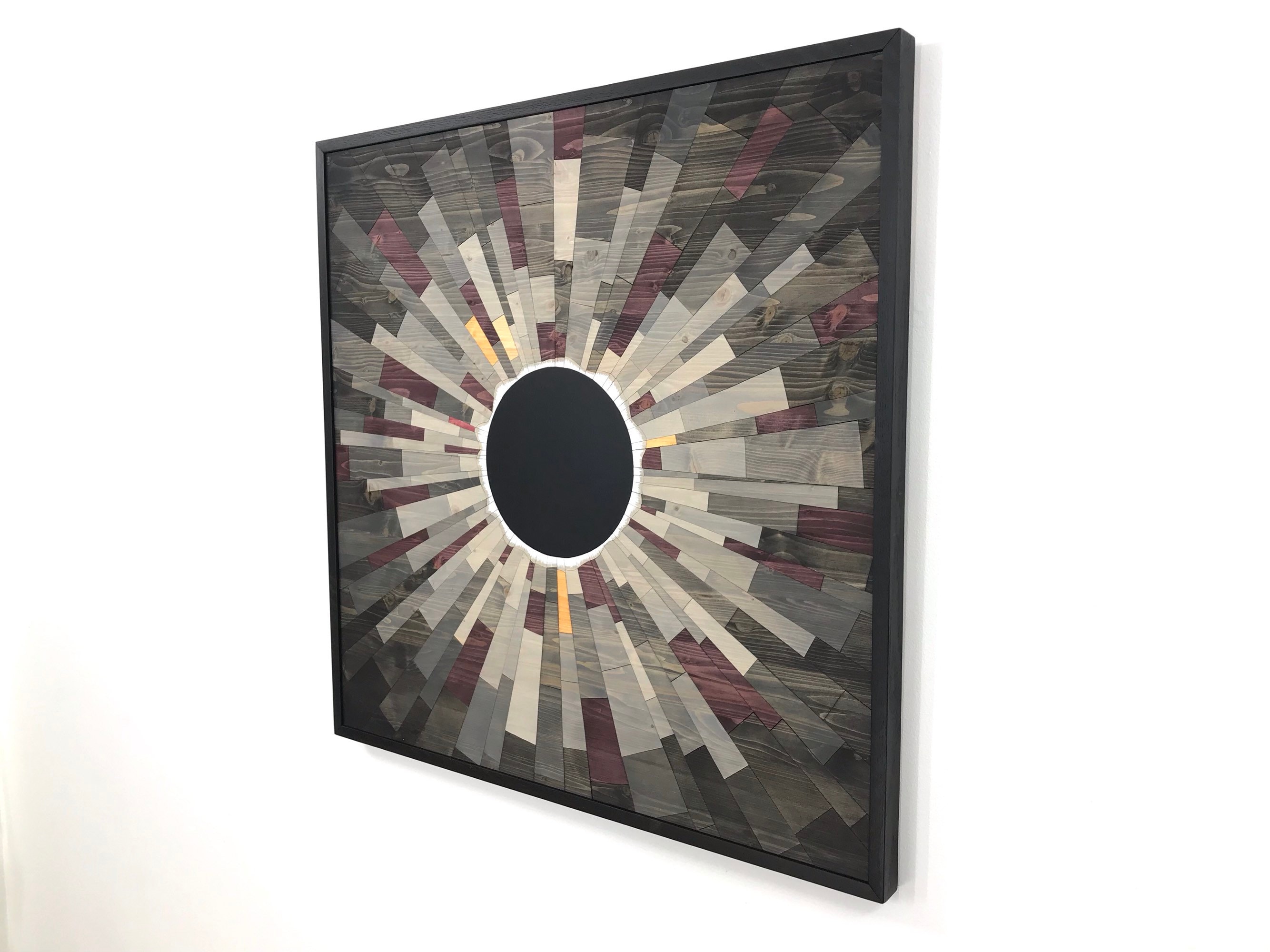 Wood wall art GREY MATTER an Eclipse 36X36 Etsy