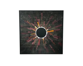 Total Eclipse of the Sun: 5'x5' Wooden Wall Art by Jeremy Gould