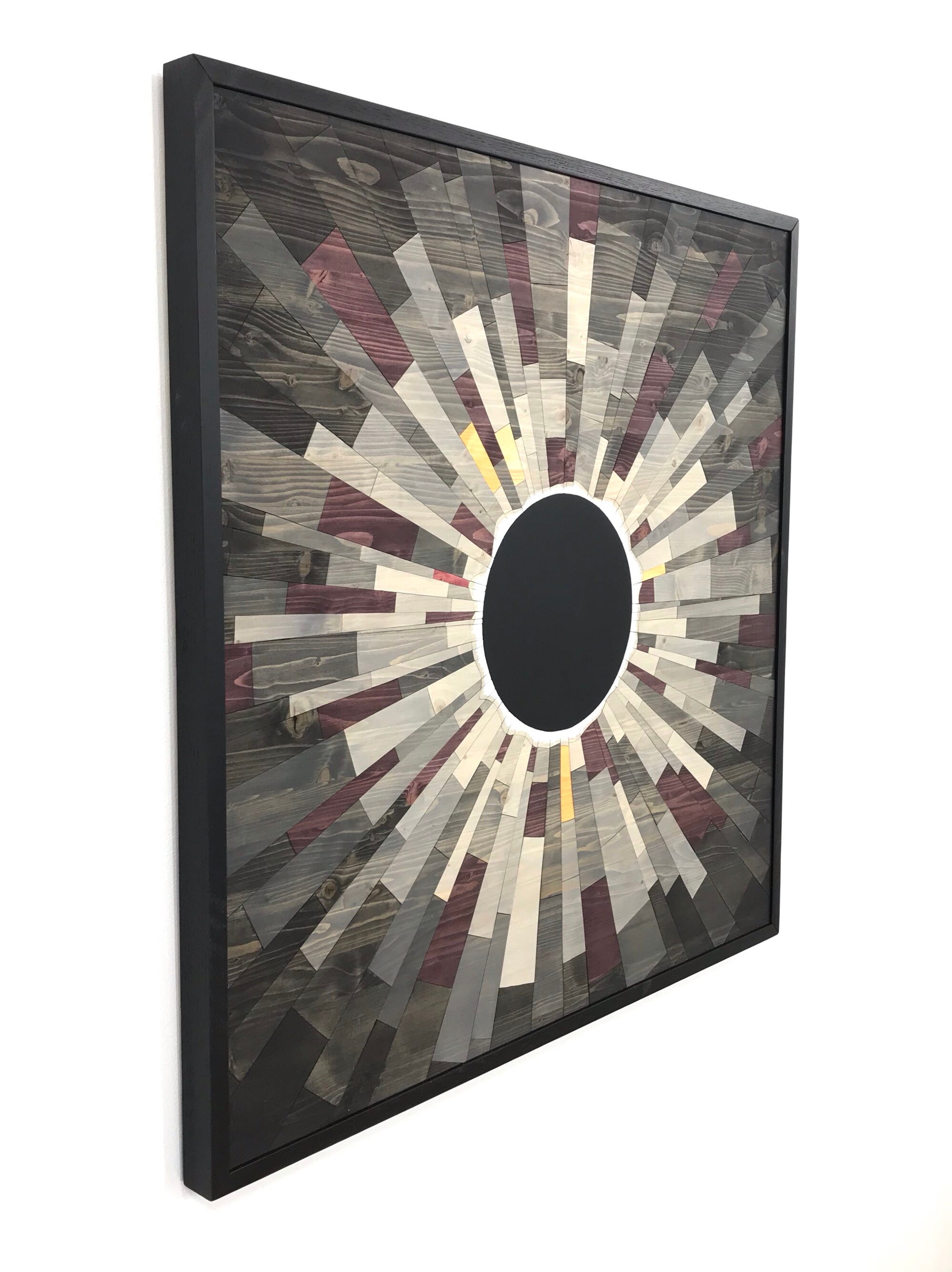 Wood wall art GREY MATTER an Eclipse 36X36 Etsy