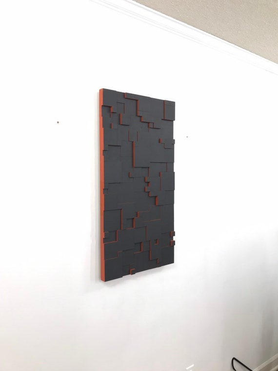 wood wall art "LOCUTUS RETURNS" 35x18 wooden wall art, wall art, modern art, stainsandgrains, cool art, Jeremy Gould, wood wall hanging