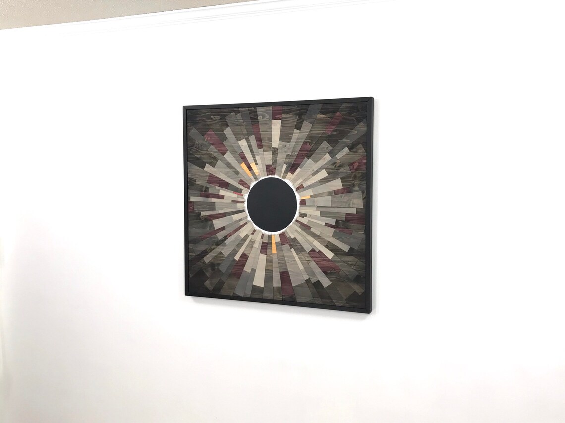 Wood wall art GREY MATTER an Eclipse 36X36 Etsy España