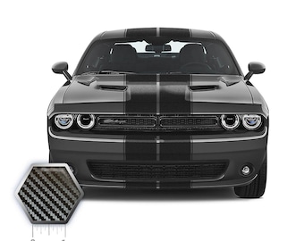 Dual 11&quot; w/pins Racing Stripes Self Healing Vinyl fits Dodge Challenger 08 - 23