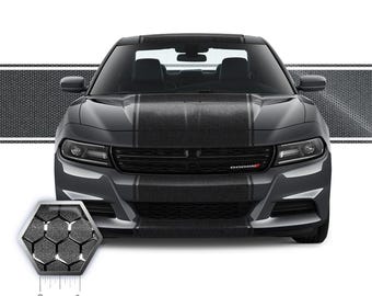 24" Racing Stripe w/pins Self Healing Vinyl fits Dodge Charger 2015 to 2023