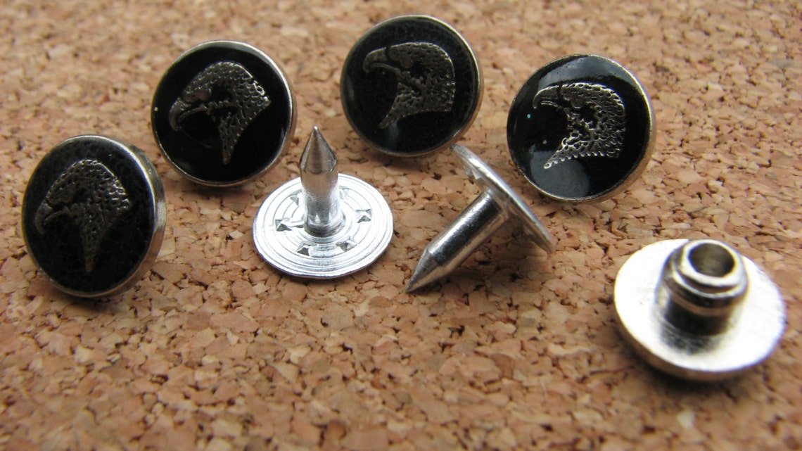 10mm Eagle Rivet Button Stud Shank Rivet Tacks Metal DIY Etsy