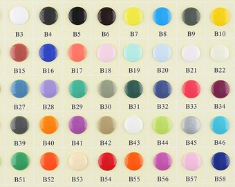 Kam snaps size 20 (12.4MM) Many colors - Quantity 25, 50, 100 sets