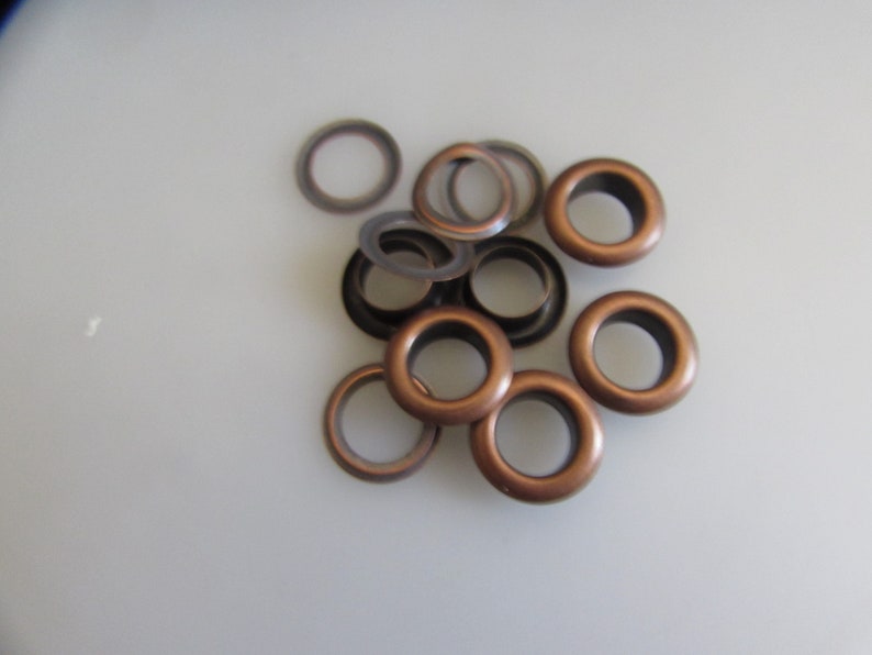 Grommets Curved Eyelets 3MM,5MM 6MM 8MM, 10MM,12MM,14MM 2 Part Qty. 50/100 image 3
