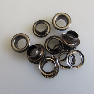 Grommets Curved Eyelets 3MM,5MM 6MM 8MM, 10MM,12MM,14MM 2 Part Qty. 50/100 image 6