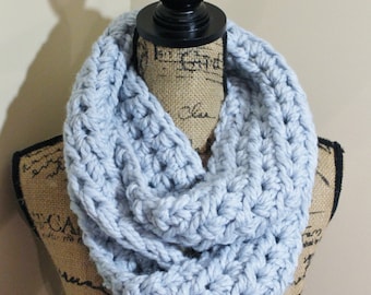 Dusty Blue Sparkle Cowl Sjaal