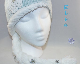 Sombrero de peluca congelada de Elsa