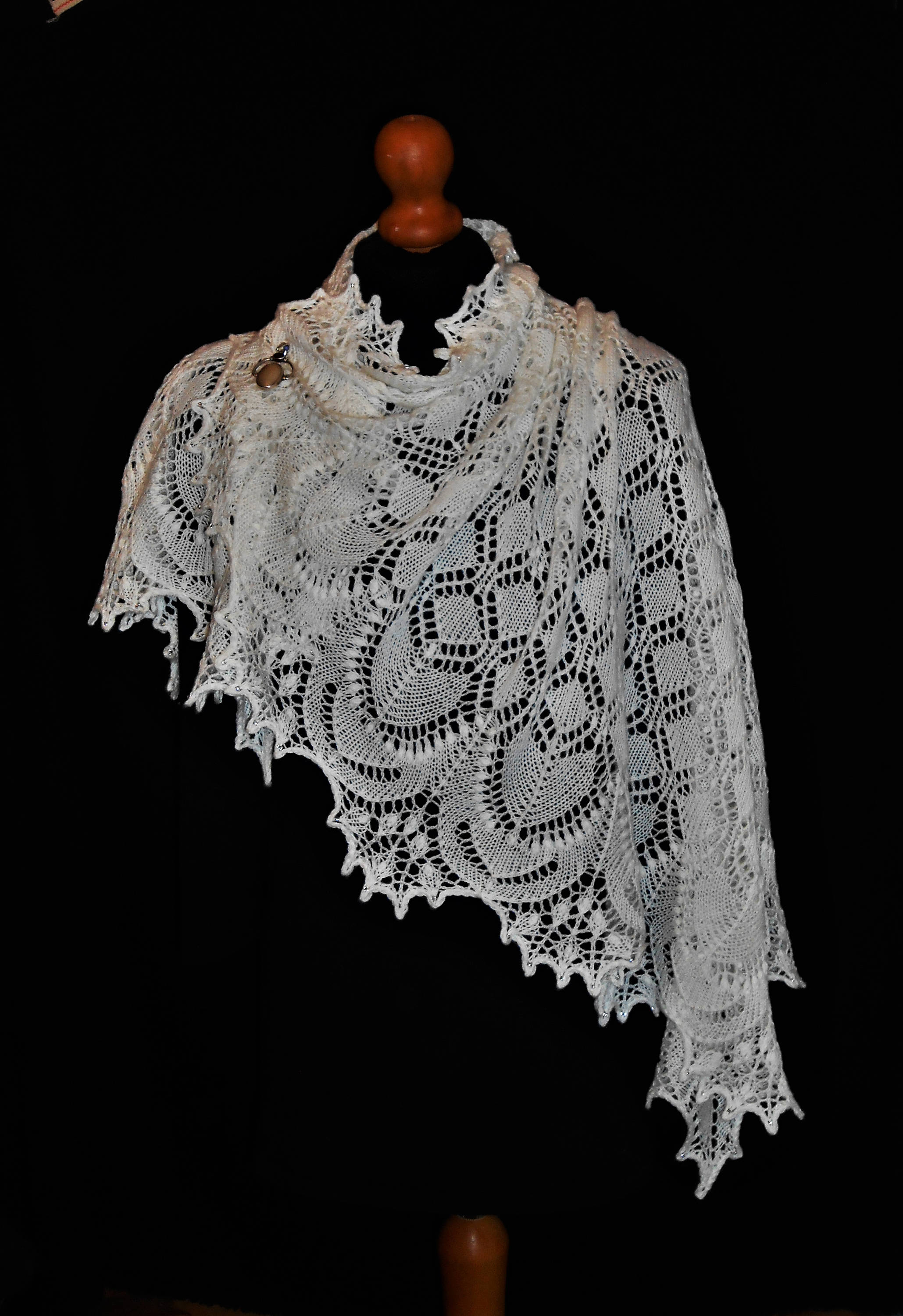 Heirloom Hand Knitted Lace Baby Shawl / Wedding Shawl. Square Etsy