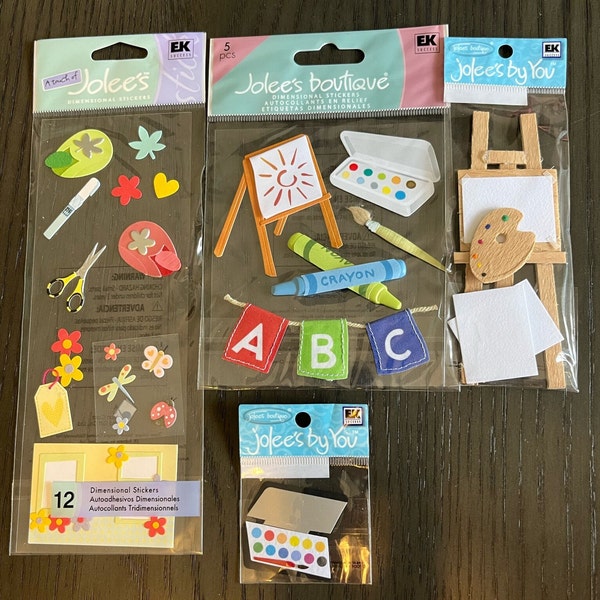 Jolee's Boutique Stickers - School, Arts and Crafts, Artist, Paint, Scrapbooking