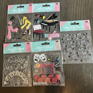 Jolee&#39;s Boutique Stickers - Music Notes, Drama, Theater, Theatre, Musical