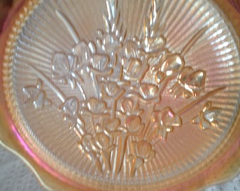 Carnival Glass 9 1/2 " Diameter Platter