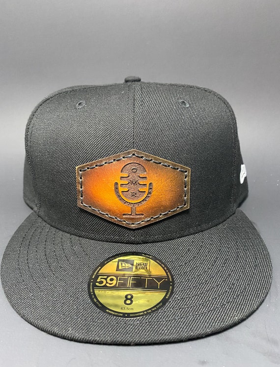 Custom Leather Patch New Era Size 8 Hat