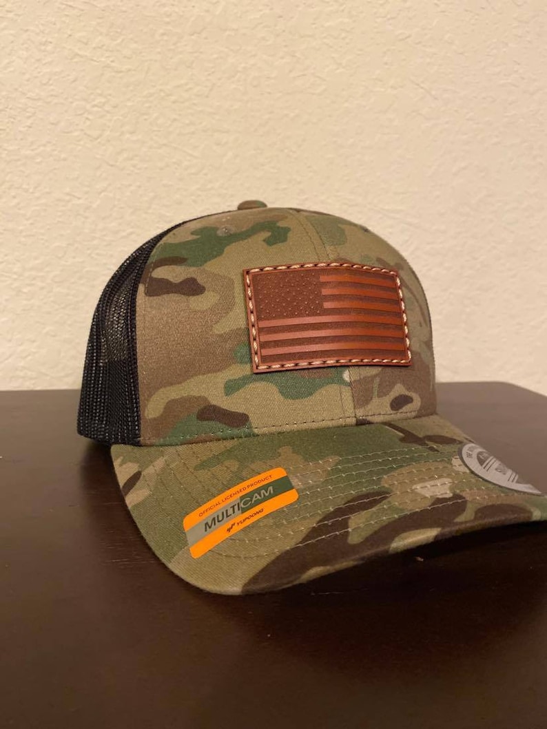 Download Custom Leather Patch Hat Richardson 115 Low Profile Snapback | Etsy