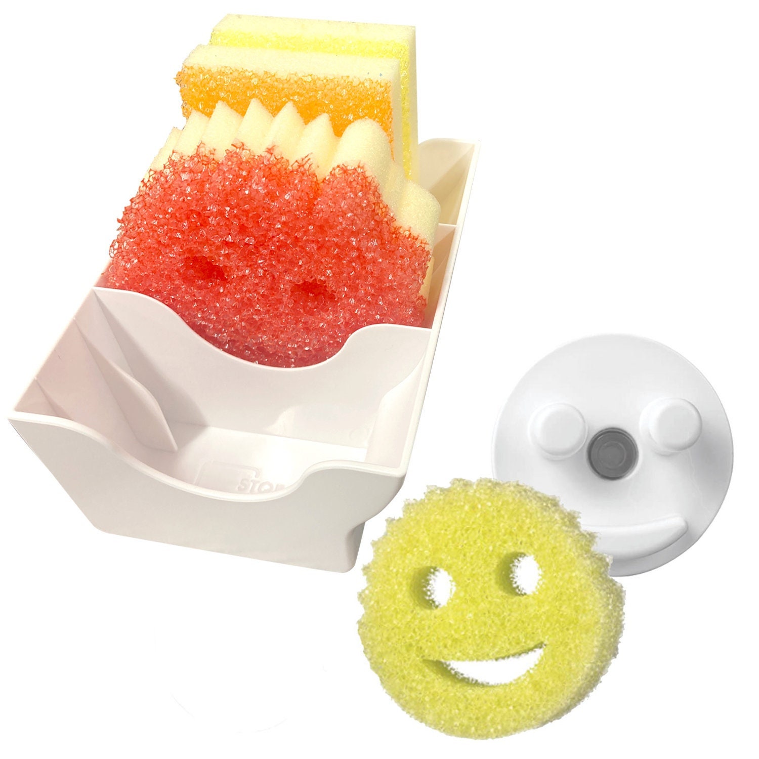 Scrub Daddy Sponge Holder - Daddy Caddy - Suction Sponge Holder for Smiley  Face