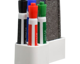 Dry Erase Whiteboard Marker and Eraser Holder - Back to school - Easy Clean - Easy installation - Marker Holder - EXPO - Board Room